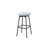 LuXeo Doheny Black Steel Legs Swivel Barstool with Upholstered Seat-82827655-82827657