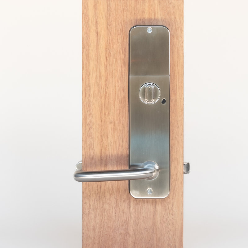 Serrure à pêne dormant intelligent de qualité commerciale, Satin Nickel