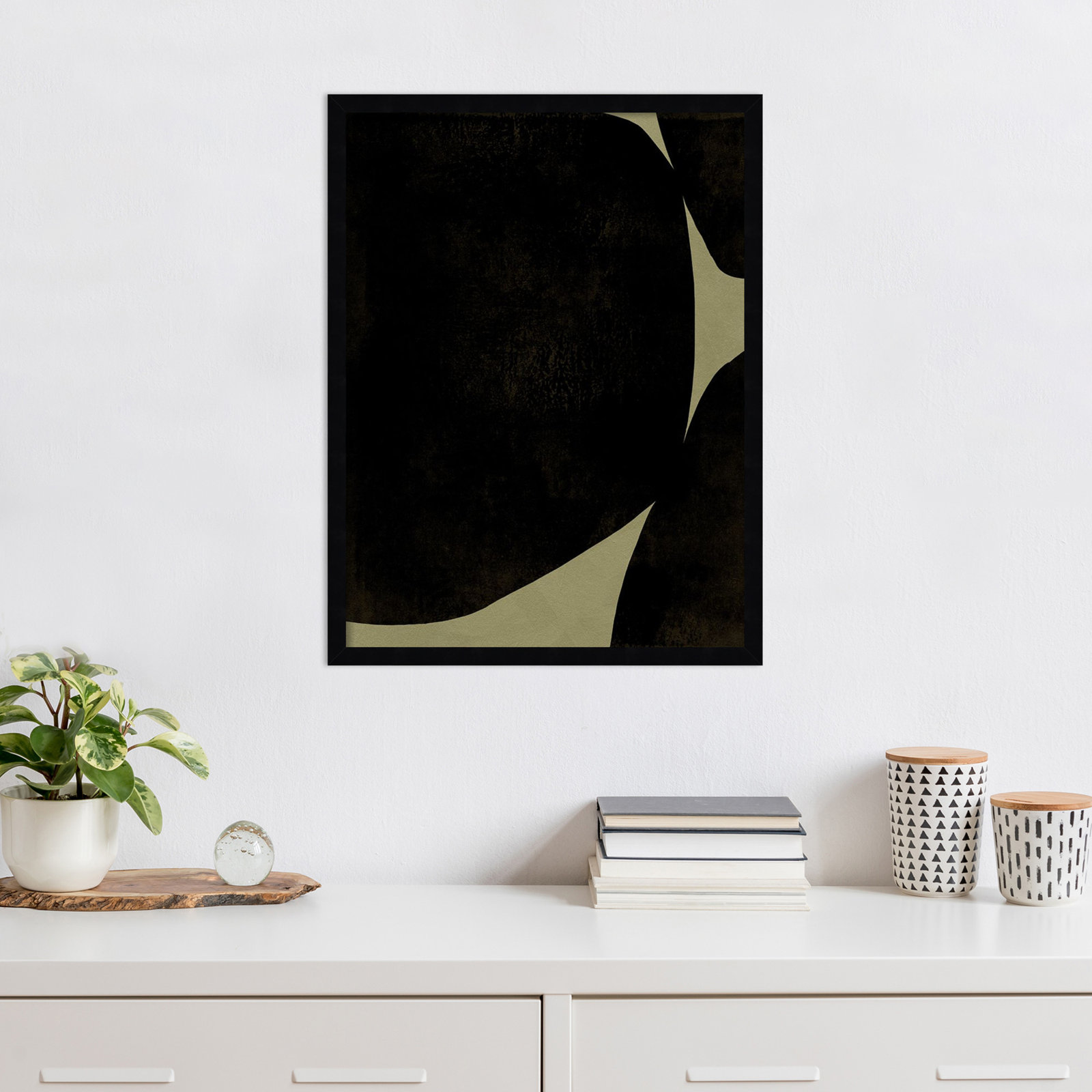 Heirloom Orbs I Print by Jacob Green, 25" H x 19" W x 1" D, Black