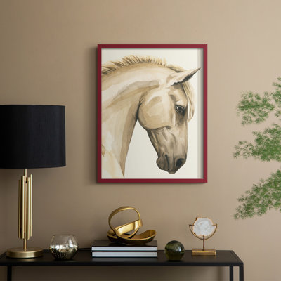 Golden Palomino I Framed Print - Solid Wood