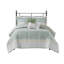 Ensemble d'édredon 5 pièces avec coussins décoratifs King Seersucker-125341020