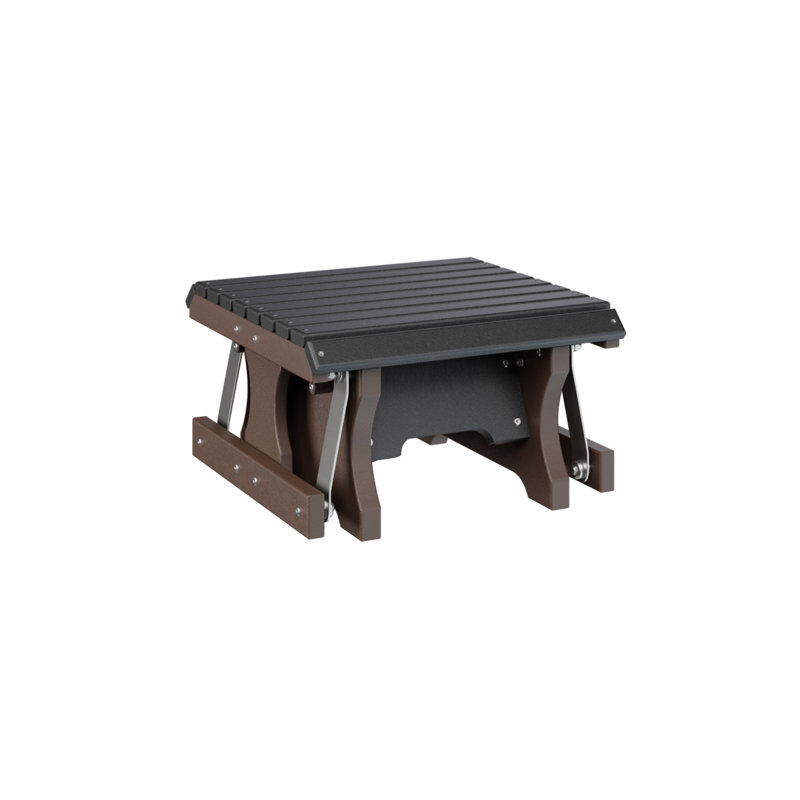 Tabouret Berlin, Black Top/Chocolate Brown Base