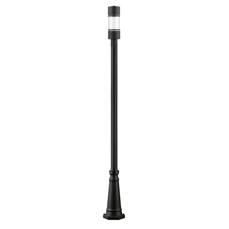 Lampadaire d'extérieur à DEL 1 lumière Baniya, Noir