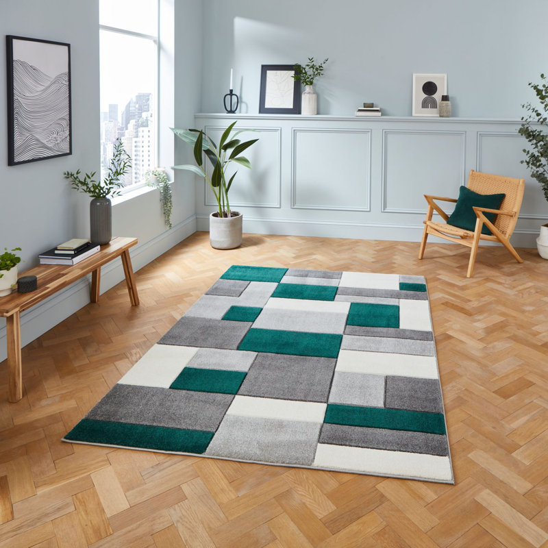 Matrix area rug Machine Woven Rectangle Grey, Rectangle 120 x 170cm