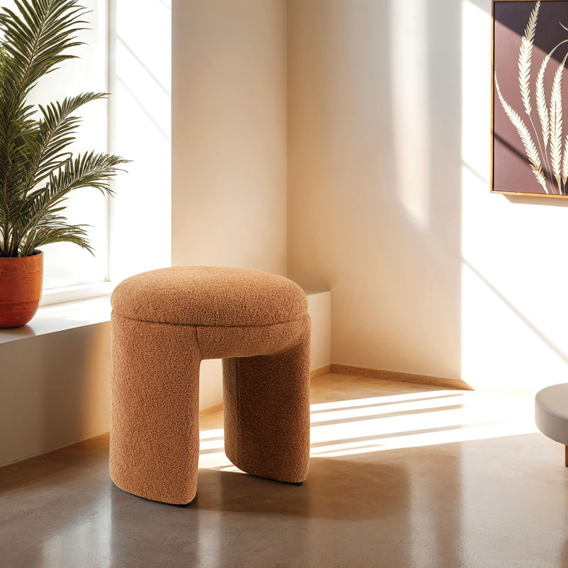 Tabouret d'appoint 1 pièce, Brun