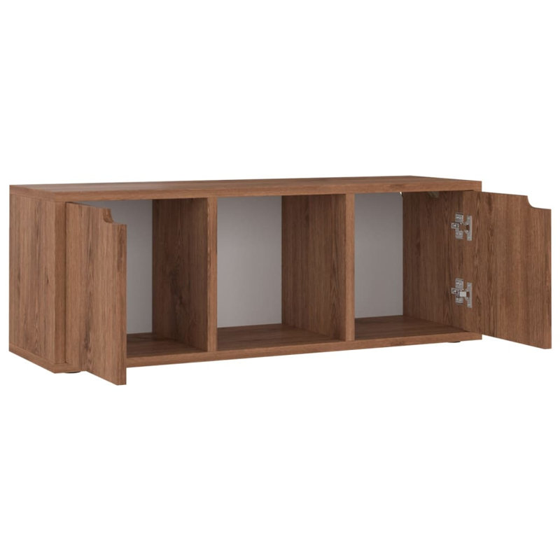 Graubert Unfinished TV Stand for TVs up to 32", Brown