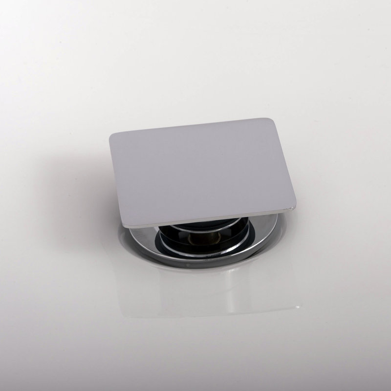 Drain de lavabo de salle de bain meuble-lavabo rond avec trop-plein, Chrome