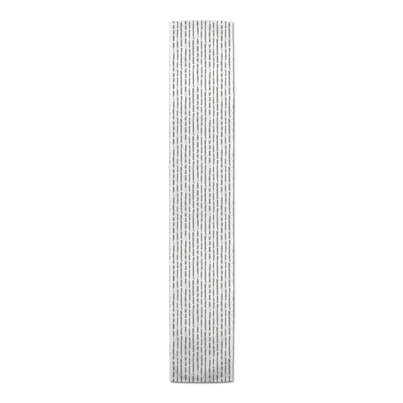 Chemin de table Conswella, P 16 po x L 72 po, Vert