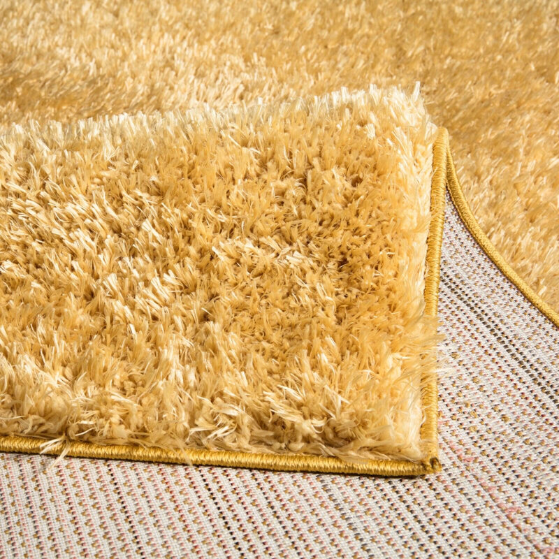 Spandrel Solid Colour Shag Area Rug, Rectangle 60 x 110cm