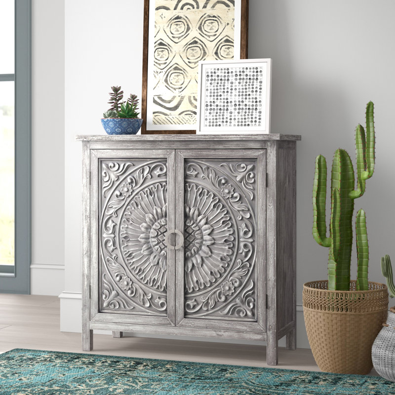 Armoire d'appoint 2 portes Allendale, Gris