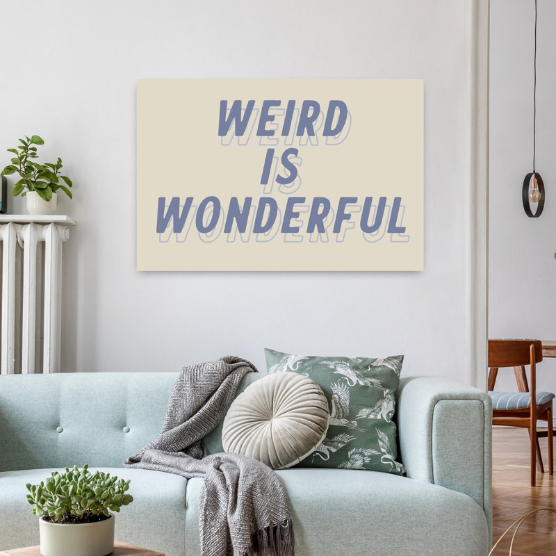«Weird Is Wonderful Abstract», art contemporain, H 36 po x l 24 po