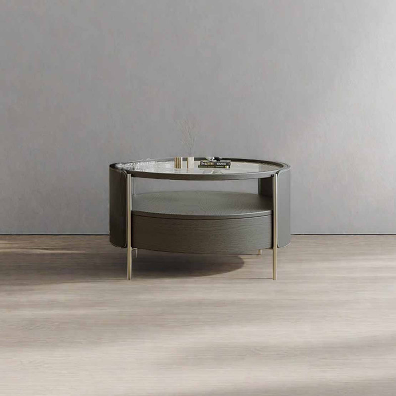 Modern simple round coffee table