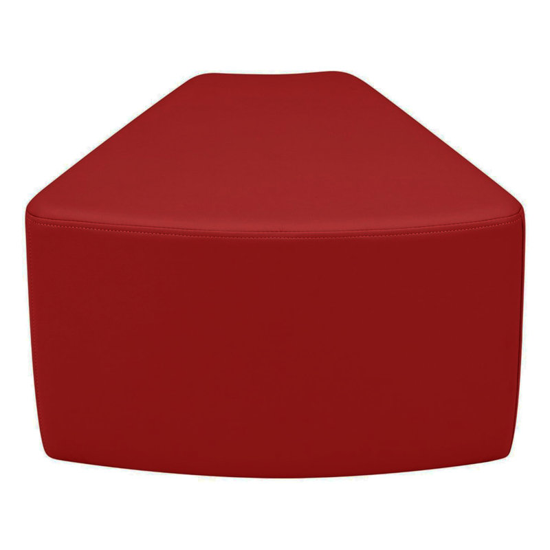 Pro Series Upholstered Wedge Ottoman 12" Height, Crimson
