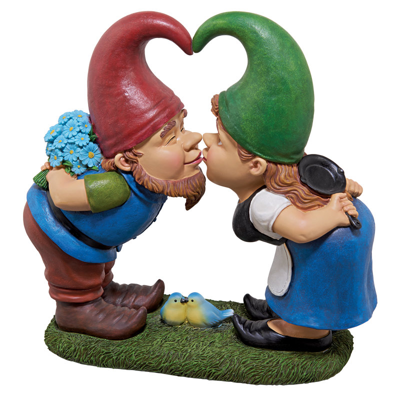 Statue de gnomes Kiss and Tell Lover
