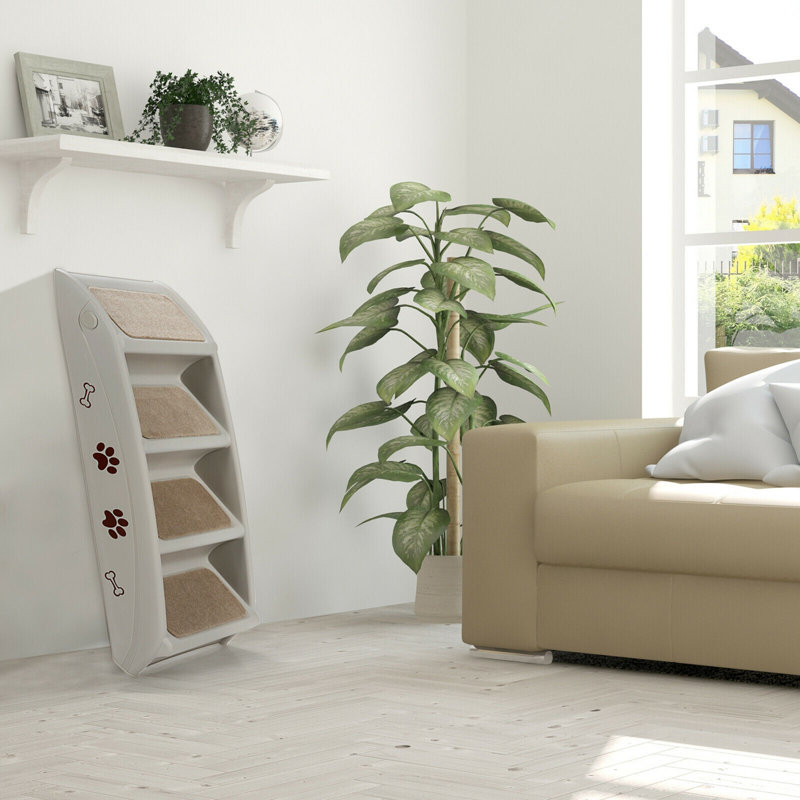 Escalier pour animal 4 marches Friedlaender, gris