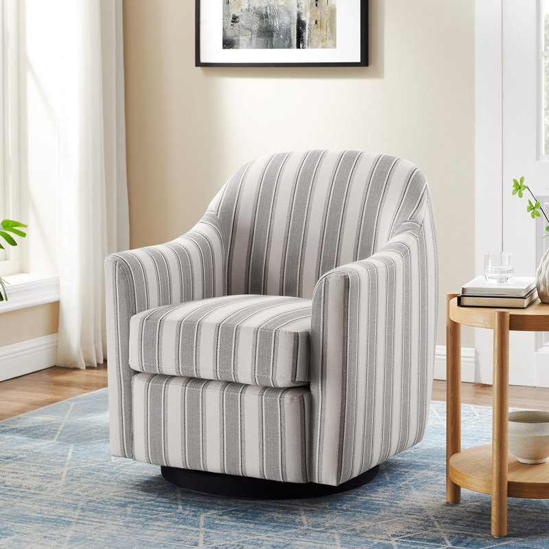Fauteuil d'appoint pivotant 29,92 po, Lin gris