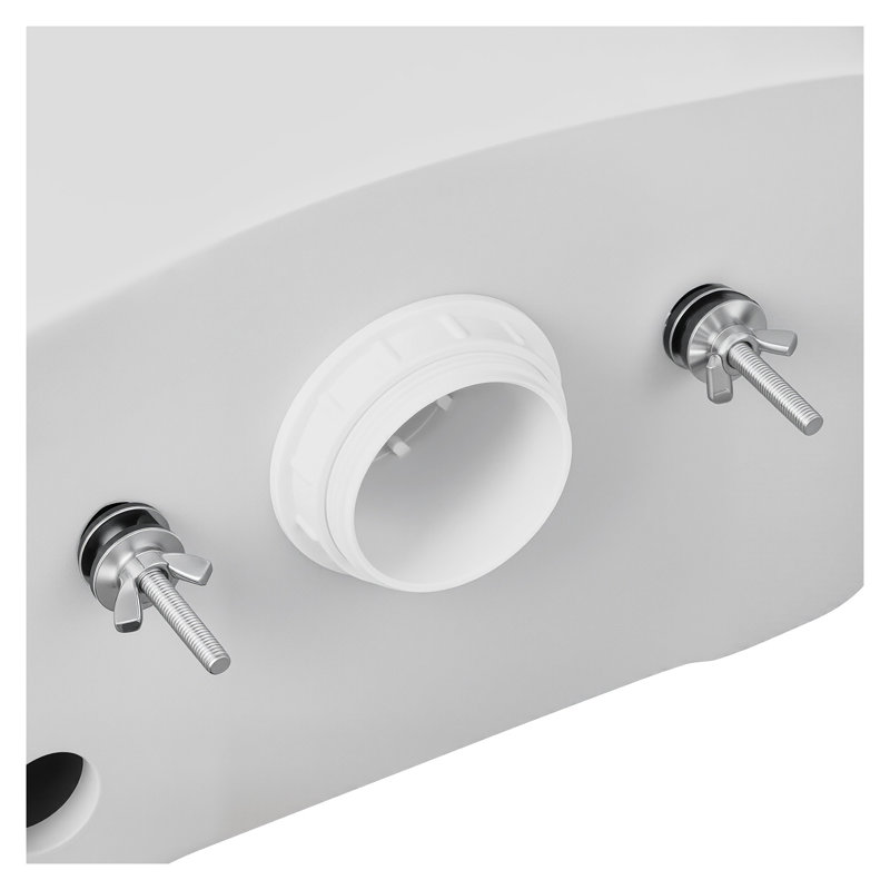 Ensemble de boulons universels robustes pour réservoir de toilette et bol - Ensemble de remplacement en acier inoxydable antirouille avec joints d'étanchéité (paquet de 2)
