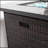 30" Propane Gas Fire Pit Table, 50000 BTU Square Fire Pit, Tile Tabletop With Beautiful Wicker Base For Outside Patio Deck Garden Courtyard-Brown