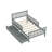 Twin Size Wood Platform Bed With Guardrails On Both Sides And Two Storage Drawers-986745134-986745132