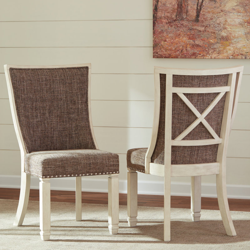 Chaise d'appoint en tissu gris
