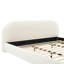 Lit tapissier en tissu de style crème, lit double simple de style moderne, très grand lit-2010907486