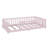 Twin Floor Bed For Kids, Solid Wood Montessori Bed Frame With Safety Guardrails, Montessori Floor Bed For Toddlers Without Door-1700708348