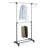 Metal Adjustable Rolling Clothing Rack