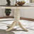 Alyssha Rubberwood Round Solid Wood Top with Solid Wood Base Dining Table-257329502