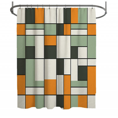 Mondrian Shower Curtain -  modern Bathroom Decor