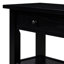 Console rétro avec tiroir et deux tablettes robustes pour le hall d'entrée et le salon-1808615156