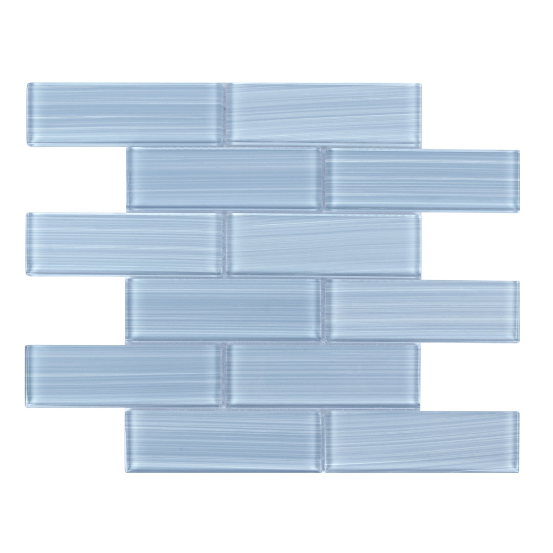 Premium Hand Painted 2" x 6" Glass Mosaic Subway Tile WS Tiles® 