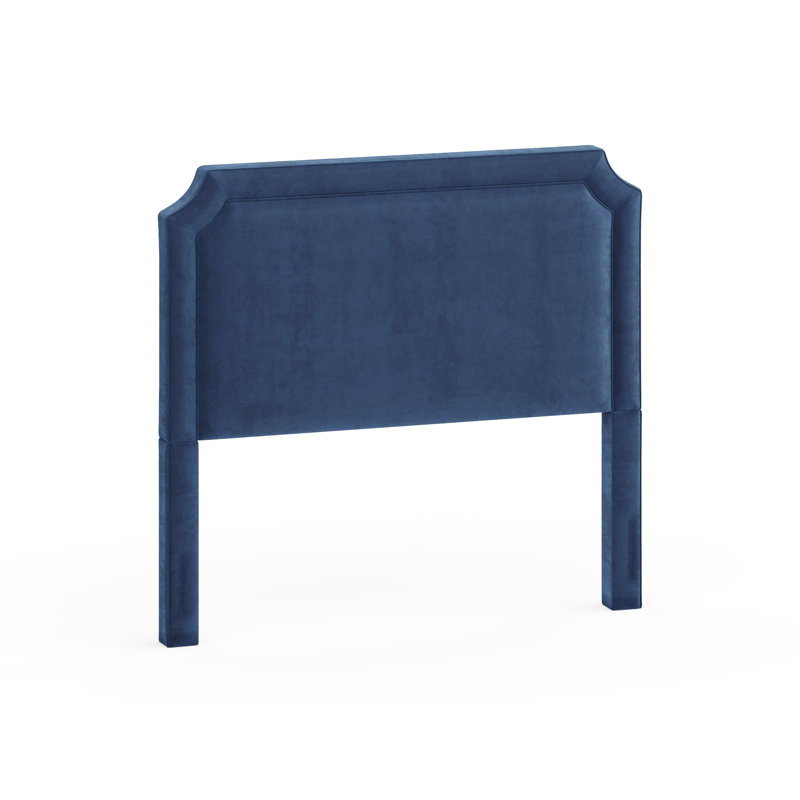Tête de lit tapissier Waneeta, Très grand, Bleu marine