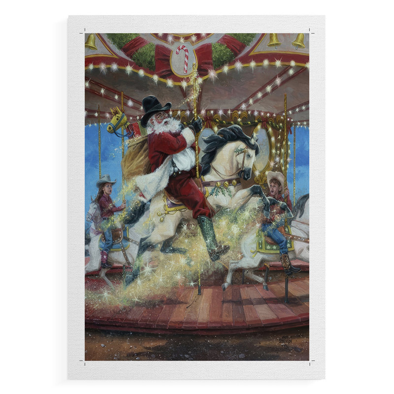 Merry Go Round -Canvas Print Only - NOT FRAMED