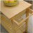 Kitchen Island and Kitchen Cart, a mobile kitchen island with two locking wheels, rubberwood top, minimalist design and natural tones make the party scene more vivid.-628818431