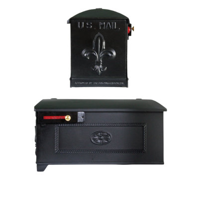 Cast Aluminum Post Mounted Mailbox