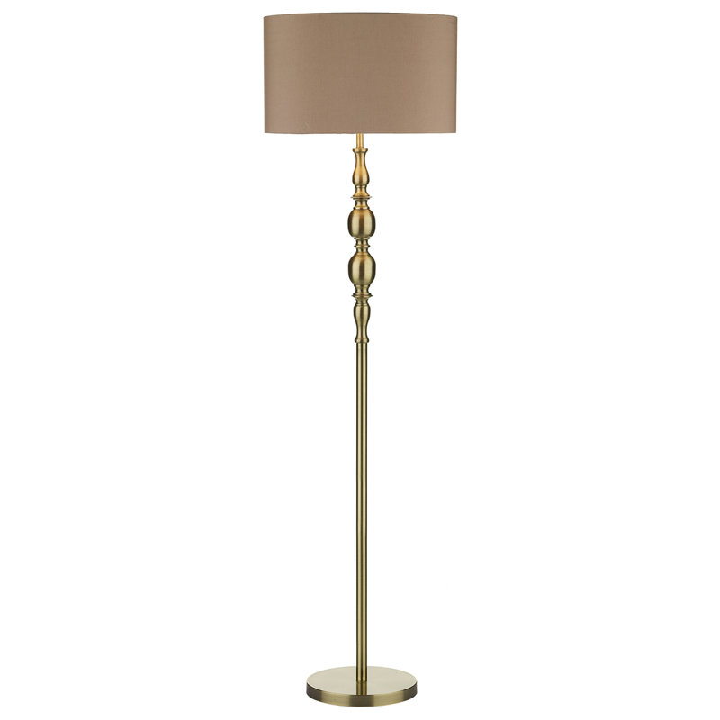 Ambleside 156cm Traditional Floor Lamp, Antique Brass
