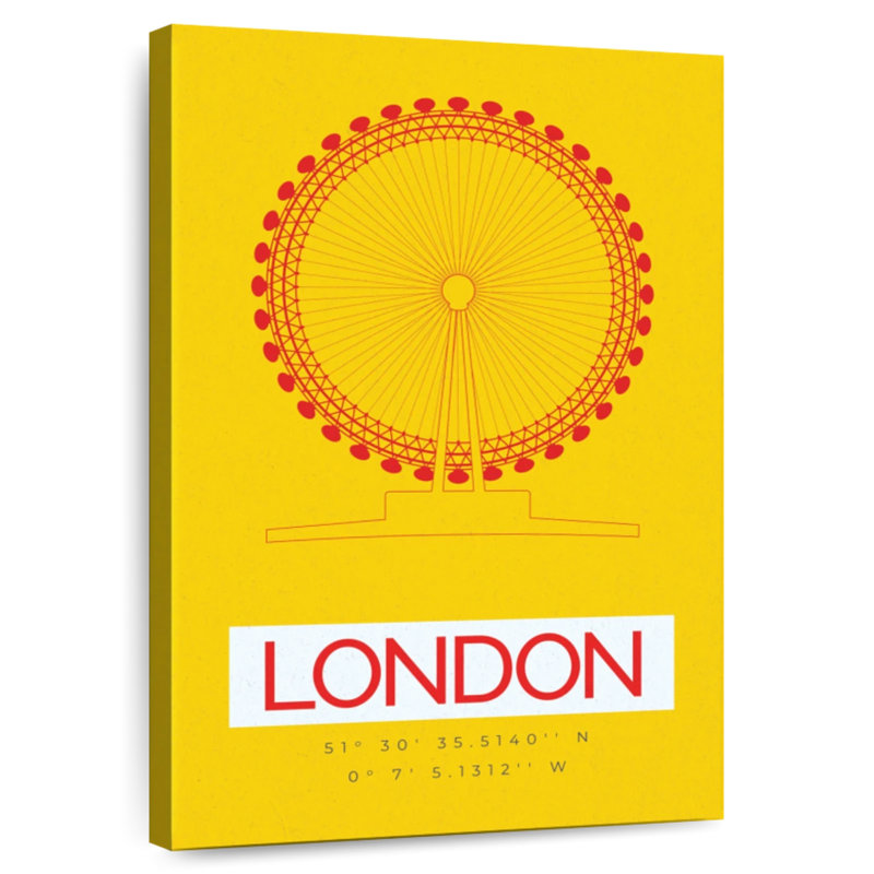 Aime London coordates - London Eye, H 36 po x l 24 po