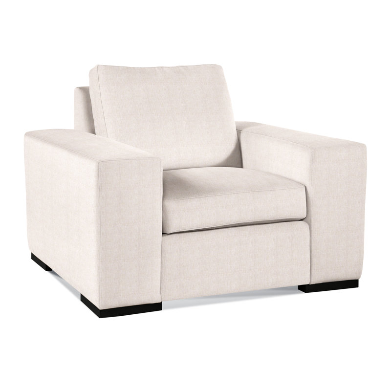 Memphis Armchair, White Sugar Performance; 0863-91, Honey