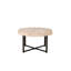 Table basse avec plateau octogonal au fini blanc et bois naturel, accent campagnard de 29 pouces de large pour le salon
