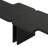 Modern Minimalist Coffee Table Set, Rectangle Coffee Table With Splicing Design-1446998156