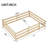 Full Size Floor Bed, Montessori Floor Bed With Fence, Kids Montessori Bed Full Size, Wood Montessori Floor Bed For Kids, Oak.-1882850352-1882851278