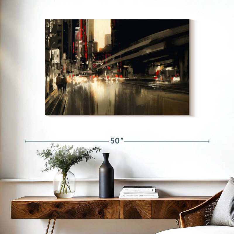 «Sirci City Abstract», H 26 po x l 39 po
