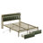Queen Bed Frame, Dark Green