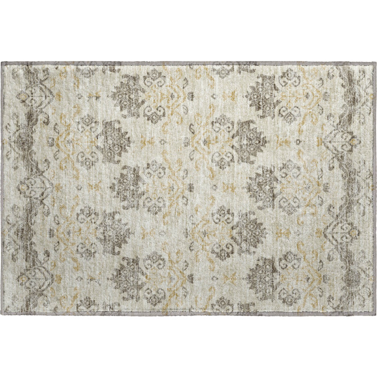 Premium Machine Washable Prisco Beige Rug