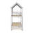 Twin Size House Bunk Bed With Trundle,Roof And Windows