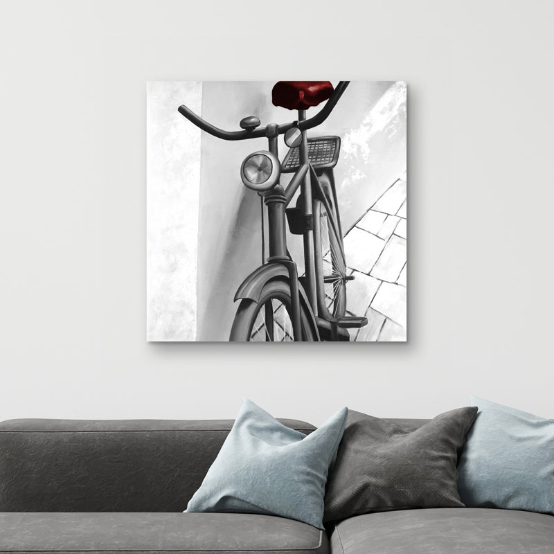 Abandoned bicycle - 32"x32" art on canvas