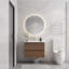Meuble-lavabo moderne avec lavabo en céramique et 2 tiroirs à fermeture légère 24 po. Tiroirs souples, mise à niveau. Design, contreplaqué-71063810-71063811