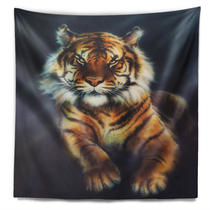 Mighty tiger tapisserie Animal, H 50 po x l 60 po