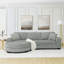 Canapé-lit modulaire rembourré Corduroy-460324250