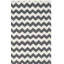 Tapis ivoire / gris anthracite en laine tissé à la main / à chevrons Rodgers-1227982105